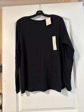 New Day Women's XL Long Sleeve Crew Neck Knit Top Casual Shirt Lightweight …254